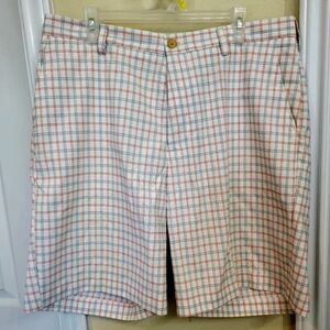 Izod Golf Orange Black and White Shorts Size 38
